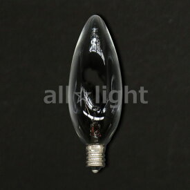 アサヒ　シャンデリア電球　E12口金　クリヤー　40W　C32 E12 100/110V-40W(C)