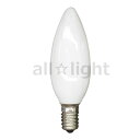 アサヒ　シャンデリア電球（海外口金）　E14口金　ホワイト　10W　C32 E14 110V-10W(S)