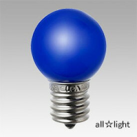 ELPA　エルパボール　LED電球　LED装飾電球　ミニボールタイプ(ボール電球形)　G30(外径30mm)　カラー　1．2W　ブルー（青色）　E17口金　LDG1BGE17G242