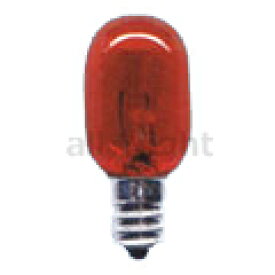 アサヒ　ナツメ球　T20カラー　5W　E12口金　透明レッド（赤色）　ナツメ T20 E12 110V-5W(CR)