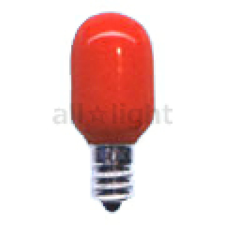 楽天市場】アサヒ ナツメ球 Ｔ２０カラー ５Ｗ Ｅ１２口金 レッド（赤色） セラミック塗装 ナツメ T20 E12 110V-5W(R) :  オールライト