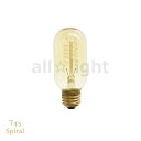 ★　エジソンバルブ（エジソン電球）　管形　T45　E26　110V　40W　Spiral　T45 E26 110V 40W S