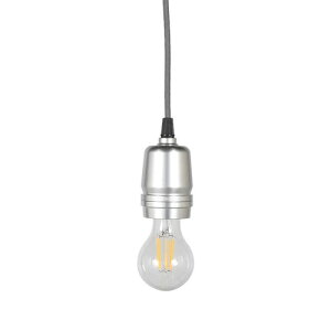 DULTON�@�_���g���@ALUMINUM SOCKET CORD GRAY�@�y���_���g���C�g�@�\�P�b�g�R�[�h�@���|���V�[�����O�^�C�v�@�A���~�j�E���@�O���[�@LED�d����p�@E26�@�����v�ʔ��@DSZ0504GY