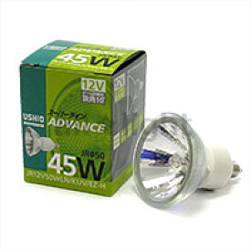 USHIO　スーパーライン　ADVANCE　JRφ50　EZ10口金（ネジタイプ）　45W　広角　【10個入り】　JR12V45WLWKUVEZH