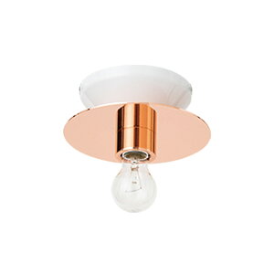 HERMOSA@nT@V[OCg@PICCOLA CEILING LAMP STEEL SHADEisbRV[OvX`[VF[hj@|V[O@MdtiE26/40W×1j@dF@`4.5@white/copperiz