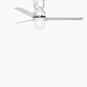 HERMOSA ハモサ シーリングファン ESSEN CEILING FAN(エッセンシーリングファン) 引掛けシーリング LED(15.5W/1270lm 2700K) ライト(3〜4畳) FAN(12〜14畳) 電球色 リモコン付き silver(