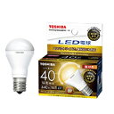 東芝　LED電球　ミニクリプトン形(小形電球形)　調光器対応　電球色　E17口金　ミニクリプトン電球40W形相当　全光束440lm　断熱材施工器具対応　密閉器具対応　LDA5LGE17SD40W