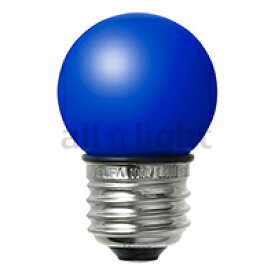 ELPA　エルパボール　LED電球　LED装飾電球　ミニボールタイプ(ボール電球形)　サイン球　G40(外径40mm)　カラー　1．4W　ブルー（青色）　E26口金　防水設計　LDG1BGGWP252