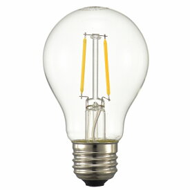 オーム電機　LED電球　LEDフィラメントタイプ電球　一般電球形　クリアタイプ　一般球20形相当(20W形相当)　電球色　2．1W　全光束260lm　E26口金　全方向タイプ　LDA2LC6