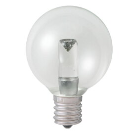 ELPA　エルパボール　LED電球　LED装飾電球　ミニボール電球形　E17　G50（外径50mm）　クリア（透明）　電球色相当　1．2W　45lm　LDG1CLGE17G266