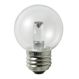 ELPA　エルパボール　LED電球　LED装飾電球　ミニボール電球形　E26　G50（外径50mm）　クリア（透明）　電球色相当　1．4W　55lm　LDG1CLGG276