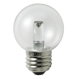 ELPA　エルパボール　LED電球　LED装飾電球　ミニボール電球形　E26　G50（外径50mm）　クリア（透明）　昼白色相当　1．4W　60lm　LDG1CNGG275