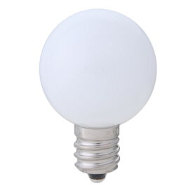 ELPA　エルパボール　LED電球　LED装飾電球　ミニボール電球形　E12　G30（外径30mm）　ホワイト（白）　電球色相当　0．5W　15lm　LDG1LGE12G231