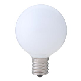 ELPA　エルパボール　LED電球　LED装飾電球　ミニボール電球形　E17　G50（外径50mm）　ホワイト（白）　電球色相当　1．2W　45lm　LDG1LGE17G261