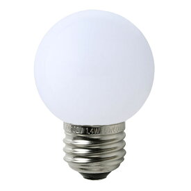 ELPA　エルパボール　LED電球　LED装飾電球　ミニボール電球形　E26　G50（外径50mm）　ホワイト（白）　電球色相当　1．4W　55lm　LDG1LGG271
