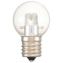 オーム電機　LED電球　ミニボール球　装飾用　1.2W　52lm　クリア電球色　G30（外径30mm）　E17　LDG1LHE1714C