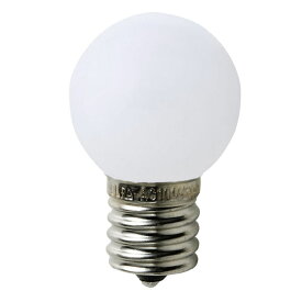 ELPA　エルパボール　LED電球　LED装飾電球　ミニボール電球形　E17　G30（外径30mm）　ホワイト（白）　昼白色相当　1．2W　55lm　LDG1NGE17G240