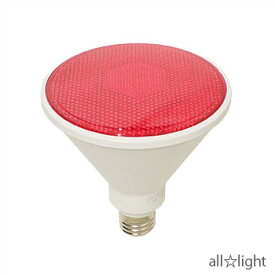 東京メタル工業　LED電球　LEDカラー電球　ビームランプ形　150W形相当　屋内外用　防水仕様　E26口金　レッド（赤色）　LDR12R150WTM