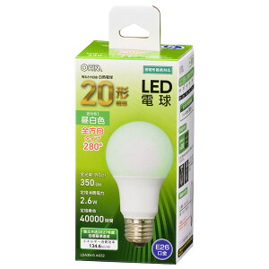 �I�[���d�@�@LED�d���@��ʓd���`�@�S�����^�C�v�@�z���p280�x�@�����F�@����d��2�D6W�@��ʓd��20W�`�����@�S����350lm�@E26�����@���`���Ή��@LDA3NGAG52