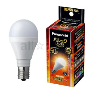 パナソニック パルックLED電球プレミア ミニクリプトン形(小形電球タイプ) 広範囲を照らすタイプ 調光器対応 小形電球50形相当(50W形相当) 600lm 5.7W E17 2700K 電球色相当 LDA6LGE17DS