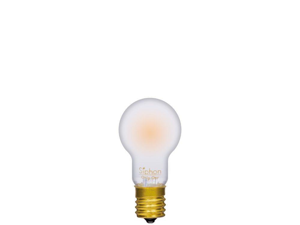 ビートソニック OnlyOne(オンリーワン) LED電球 Siphon(サイフォン) ミニクリプトン電球形 PS35(ピーエス35)  30W形相当 電球色(2600K) E17 4.0W 280lm フロスト LDF85 : オールライト