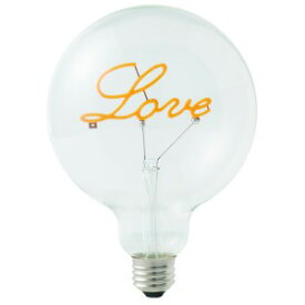 東京メタル工業　LED電球　装飾ランプ　フィラメント型LEDボール電球　LOVE　G95(外径95mm)　300lm　電球色2700K　E26口金　LDG4LOVETM