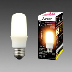 三菱　LED電球　MILIE（ミライエ）　密閉器具対応　断熱材施工器具対応　T形　全方向タイプ（300度）　E26口金　電球色　白熱電球60W形相当　810lm　LDT7LG60S