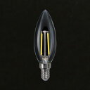 TOZAI　LED電球　シャンデリア型フィラメントLED　クリアタイプ　シャンデリア球40W形相当　深赤系電球色（2100K）　4．0W　全光束420lm　E14口金　調光器対応　TZC32E14SC410021