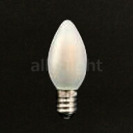 TOZAI　LED電球　フィラメント形ミニLED電球　装飾用　AC110V仕様　防水仕様　ローソク球　C7　深赤系電…