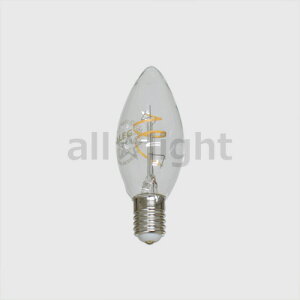 ALEG�@Spiral Filament LED�@�t�B�������gLED�d���@�V�����f���A���`�@LED�p�t�ʑ�������ɑΉ��@40W�`�i40W�����j�@470lm�@4W�@E17�@�d���F2700K�@LDC4LC40FLD927