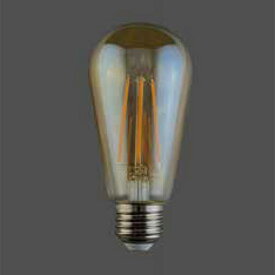 TOZAI　LED電球　ST型電球型フィラメントLED　ST58(外径58mm)　アンバータイプ　電球色　6.0W　全光束700lm　E26口金　調光器対応　TZST58E26A610025