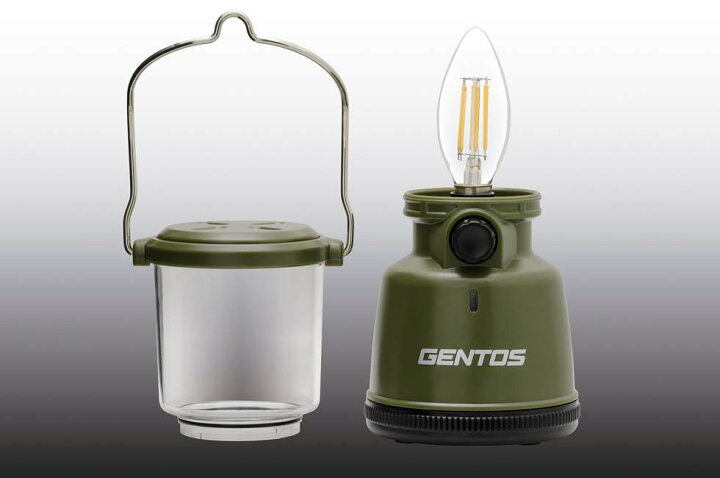 格安人気 ランタン LED フィラメントタイプ EX400F 明るいライト ジェントス GENTOS 暖色LED 防滴 明るさ調節 電池式 野外  キャンプ 非常用