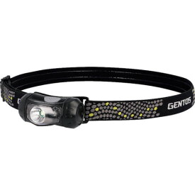 GENTOS　COMPACT HEADLIGHT　LEDコンパクトヘッドライト　高輝度白色LED　IP64　120lm　単3形アルカリ電池1個用（テスト用付属）　黒（ブラック）　CP195DB