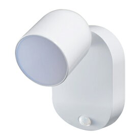 ELPA　LEDセンサー付ライト　乾電池式　IPX4（防沫形）　光色切替（白色・電球色）　白色45lm　電球色25lm　単3形アルカリ電池×3本用（別売）　PML751W