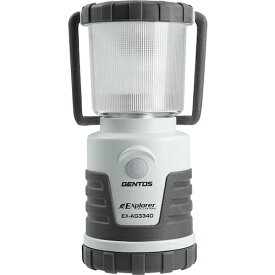 GENTOS　Explorerシリーズ　LEDランタン　銀イオン抗菌加工　高輝度LED　3色調色　耐塵・防滴仕様（IP64）　最大440lm　単3形アルカリ電池4個用（テスト用付属）　EXAG334D