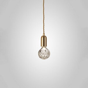 LEE BROOM@[Eu[@y_gCg@CLEAR CRYSTAL BULB PENDANT@|V[O@LEDdtiMd100W dF E26j@BRASHED BRASSiubVhuXj@CLEAR CRYSTAL BULB PENDANT BRAS