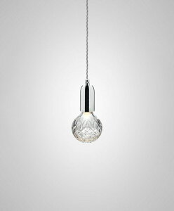 LEE BROOM�@���[�E�u���[���@�y���_���g���C�g�@CLEAR CRYSTAL BULB PENDANT�@���|�V�[�����O�@LED�d���t���i���M�d��100W���� �d���F E26�j�@POLISHED CHROME�i�|���b�V���h�N���[���j�@CLEAR CRYSTAL BULB PENDANT