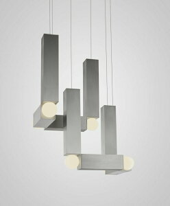 LEE BROOM�@���[�E�u���[���@�y���_���g���C�g�@VESPER DUO�@�V�䒼�t�@LED�d���t���iG4 1.5W ×6 �d���F�j�@�O�t���h���C�o�[�E�V�[�����O�v���[�g�t���@BRUSHED SILVER�i�u���b�V���h�V���o�[�j�@VESP