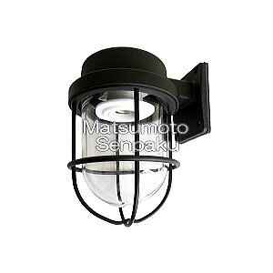 松本船舶 マットブラックシリーズ R1号フランジ ブラック(黒色) LEDランプ付 白熱電球40W相当 屋外屋内兼用 E26口金 R1FRB