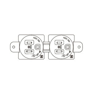 ���H�Ё@�@��p�ڒn�����R���Z���g�@2�A�`�ڒn�����R���Z���g�@�ڒn2P�@15A�@125V�@M4�@ME2860T23