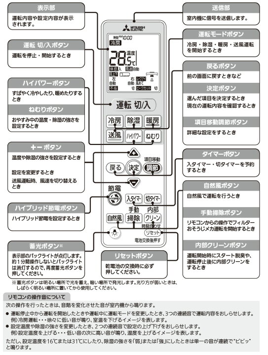 楽天市場】三菱 ルームエアコン 霧ヶ峰用 リモコン VS151(M21 ED2 426 