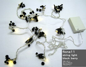 訳あり商品　ディクラッセ　flona11　string　light（フローナ11　ストリングライト）　black berry　ブラックベリー　（電池別売）　LA5178BK