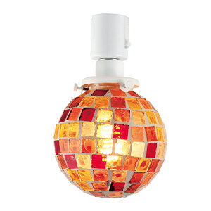 キシマ 天井照明器具 配線ダクトレール用 小型シーリングライト モザイクガラス Kaleido(カレード) Red/レッドタイプ LED(白熱電球50W形相当 電球色)×1灯(ランプ付) シンプ