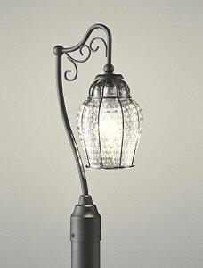 ODELIC エクステリアライト ガーデンライト(庭園灯) 白熱灯器具40W相当 屋外用 防雨型 地上高1324mm 電球色 LEDランプ付き R15高演色LED 黒色(ブラック) OG043371LR