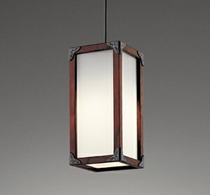 ODELIC 和風照明 ペンダントライト 配線ダクトレール 高演色LED LEDランプ付 白熱灯器具60W相当 非調光 温白色3500K OP252030WR