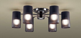 パナソニック　天井照明器具　シャンデリア　簡易取付方式　LED電球一般電球タイプ7．4W（60W形相当　E26口金　電球色）×6灯　(ランプ付き)　本体ブラックニッケル仕上　LGB57672 ※受注生産品