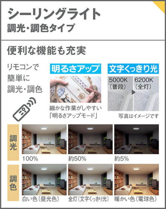 楽天市場】パナソニック 天井埋込型 LED（昼光色〜電球色） シーリング 