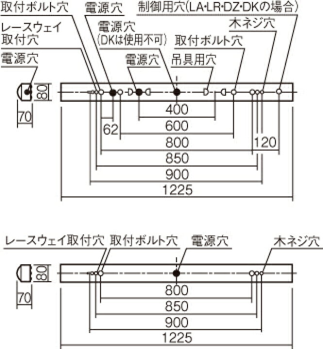 楽天市場】パナソニック 一体型LEDベースライト iDシリーズ 本体 リニューアル専用 40形 直付型 iスタイル(トラフ型) L1225 H70 ※ ライトバー別売 NNLK41109 : オールライト