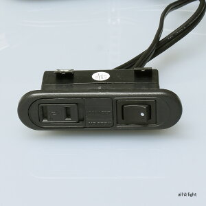 ノア 家具用コンセント(什器用) スイッチ付スライドコンセント 黒 VFFコード2m ワンタッチ式 スイッチ連動メスプラグ付 1200Wまで NSC5708黒