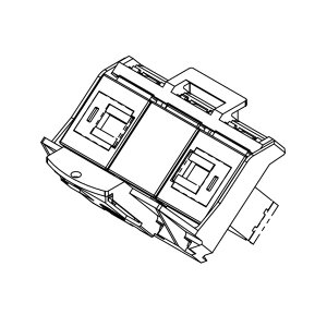 TERADA�@�t���A�R���Z���g�@�e���R���@�C�[�i�R���Z���g�@�t�^�J�� ���������^�C�v(OA) �t�^�J�� ���������^�C�v(�ō�) ���u���b�N(CAT6A×2)�@EEM90182